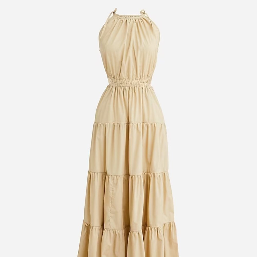 J. Crew Harbor side-cutout dress